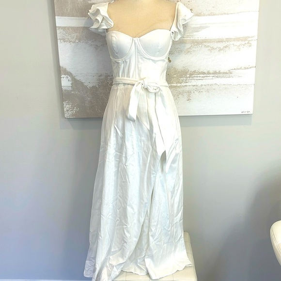 Heaven Sent Corset Flutter Dress Runaway Bride Dress - White Dress (NWT) - Picture 2 of 5